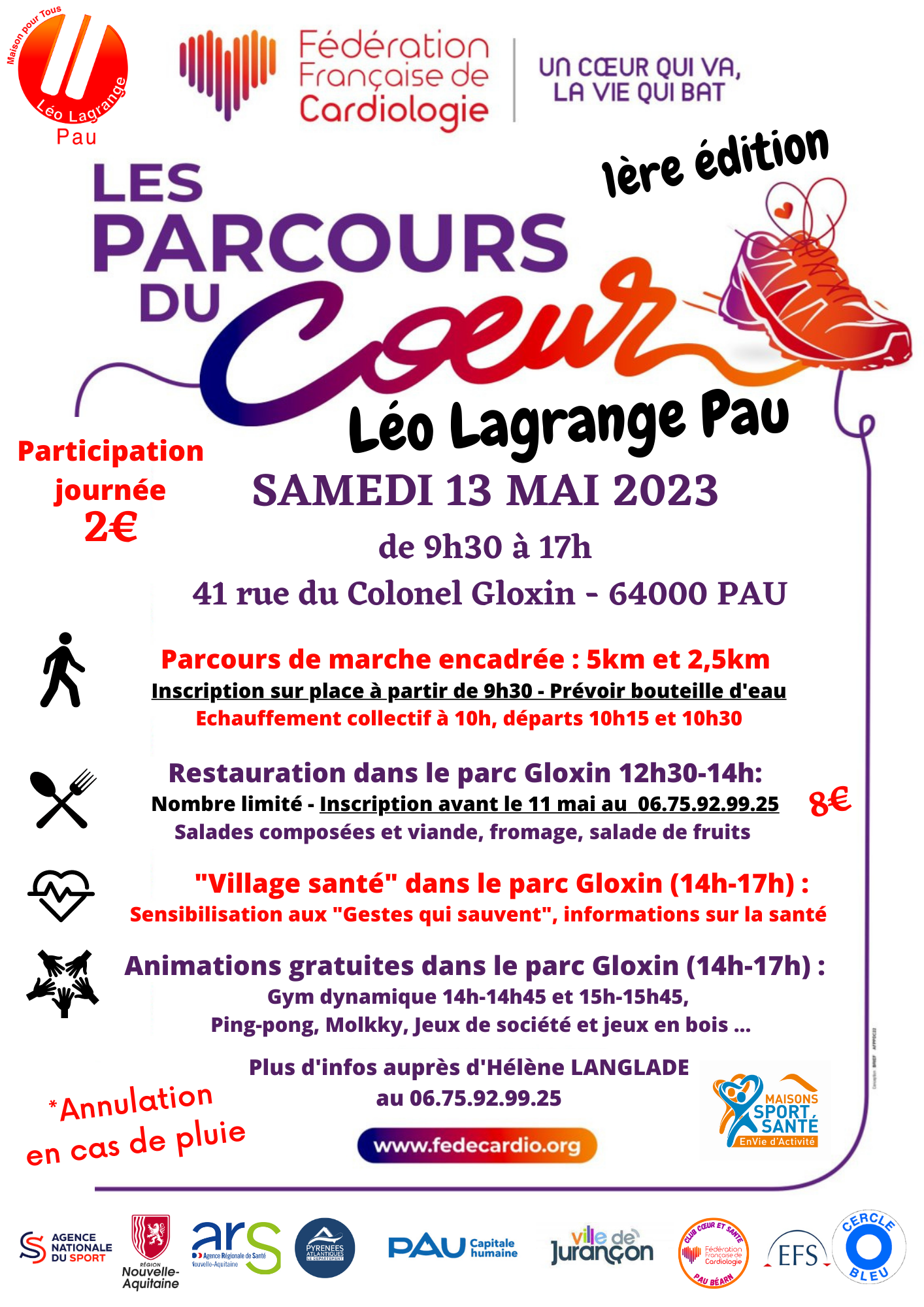 Affiche Parcours du Coeur 13 mai